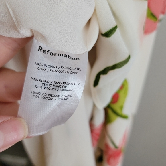 Reformation Winola Dress in Cali size M NWT - Picture 14 of 15